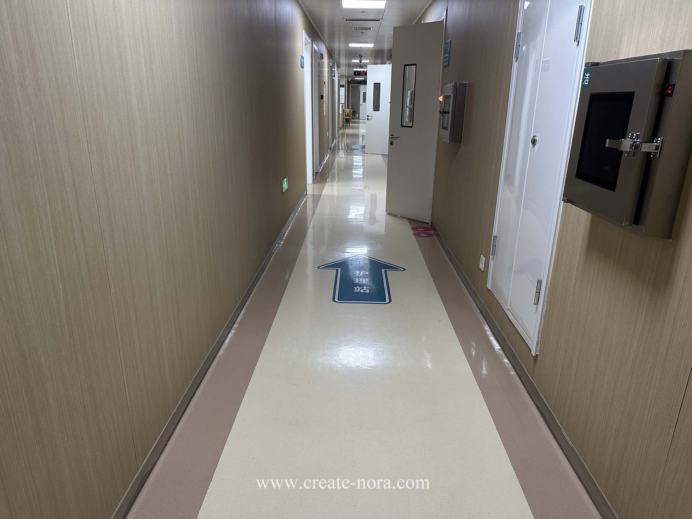 the photo of nora rubber flooring in Shanxi Bethune Hospital 11